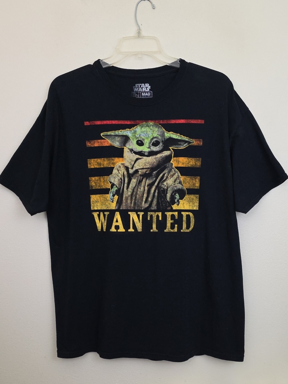 Star Wars Yoda Black Short Sleeve 100% Cotton T-Shirt (Chest 48") 2X